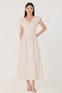 V-Neck Midi Dress - Image 3