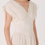 V-Neck Midi Dress