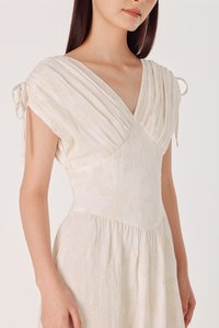 V-Neck Midi Dress